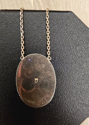 Gümüş KolyeModern Klasik Kolye Zincir Detaylı - Görsel 3