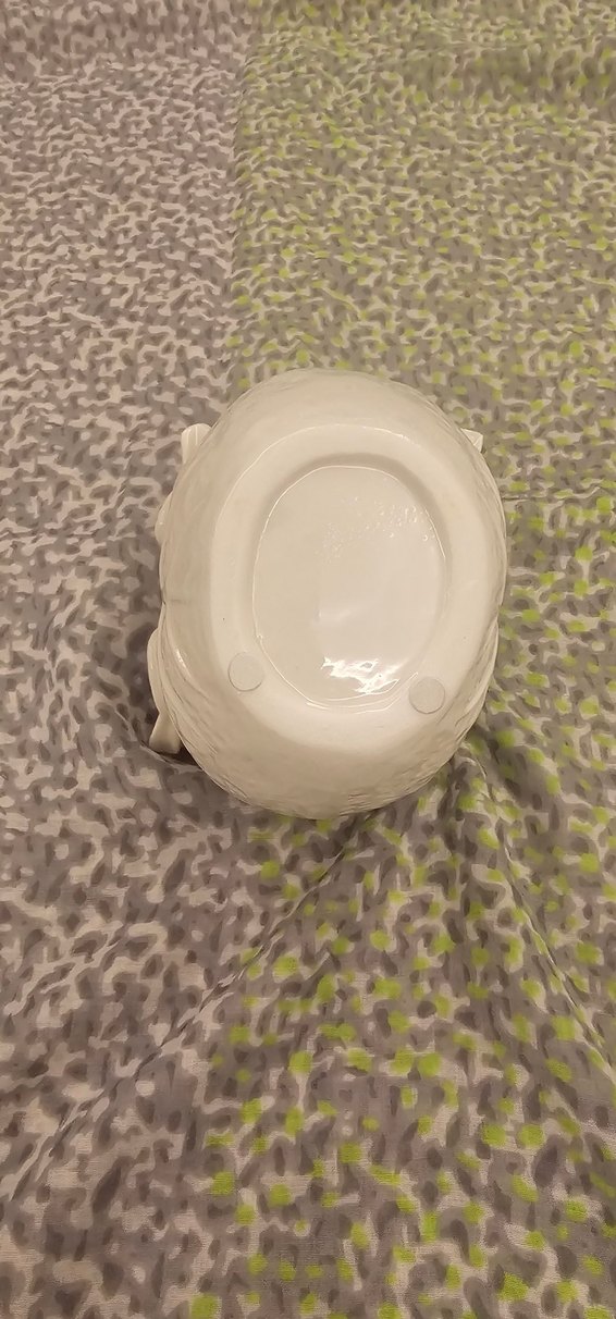 Dekoratif Aksesuar/ŞekerlikBeyaz Kuş Figürlü Seramik Obje - Görsel 5