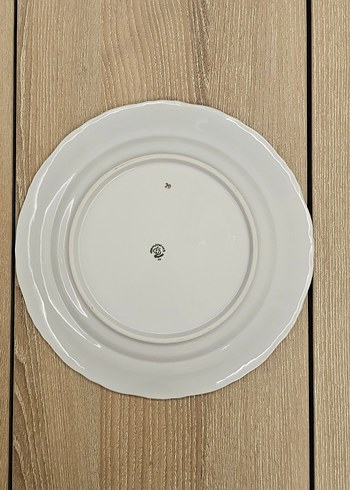 Vintage Sunum/PastaMeyve Desenli Beyaz Seramik Tabak - Görsel 2