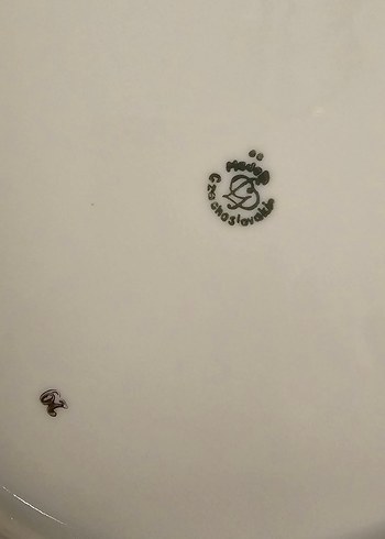 Vintage Sunum/PastaMeyve Desenli Beyaz Seramik Tabak - Görsel 3