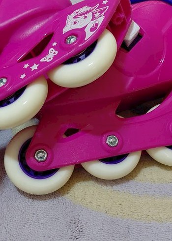 decathlon Çocuk Pateni Pembe Oxelo, kask ve dizlik seti - Görsel 4