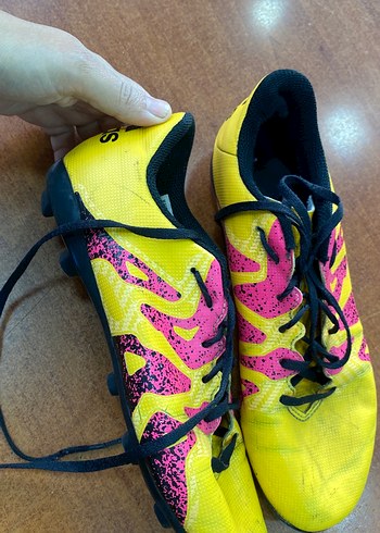 37 Beden Sarı Erkek Futbol Ayakkabısı Velcro Bağcıklı