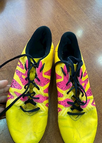 Nike Sarı Erkek Futbol Ayakkabısı Velcro Bağcıklı