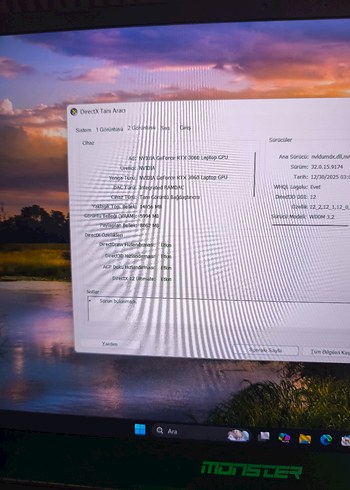 Monster rtx3060 130watt gaming laptop - Görsel 6