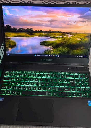 Monster rtx3060 130watt gaming laptop - Görsel 2