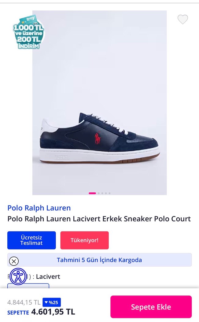 Polo ralph lauren erkek ayakkabı - Görsel 4