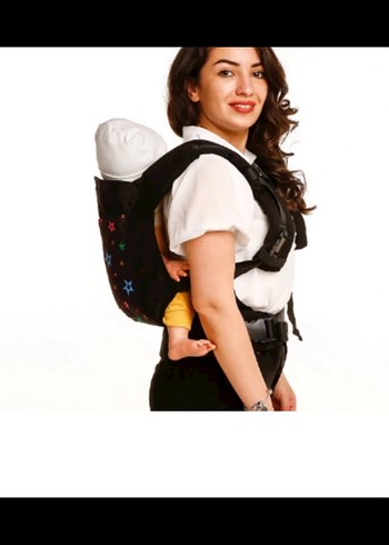 Baby plus Renkli Yıldız Desenli Bebek Taşıyıcı - Görsel 3