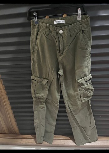 Pull and bear Kadın Kargo Pantolon - Görsel 4