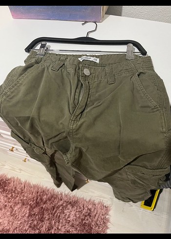 Pull and bear Kadın Kargo Pantolon - Görsel 3