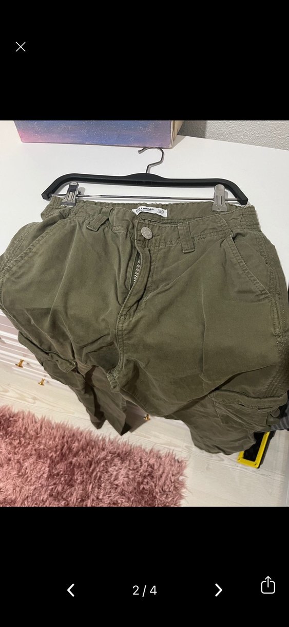 Pull and bear Kadın Kargo Pantolon - Görsel 3