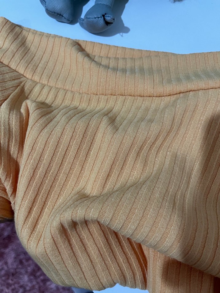 Sarı Kadın Triko Uzun Kollu Bluz - Görsel 3