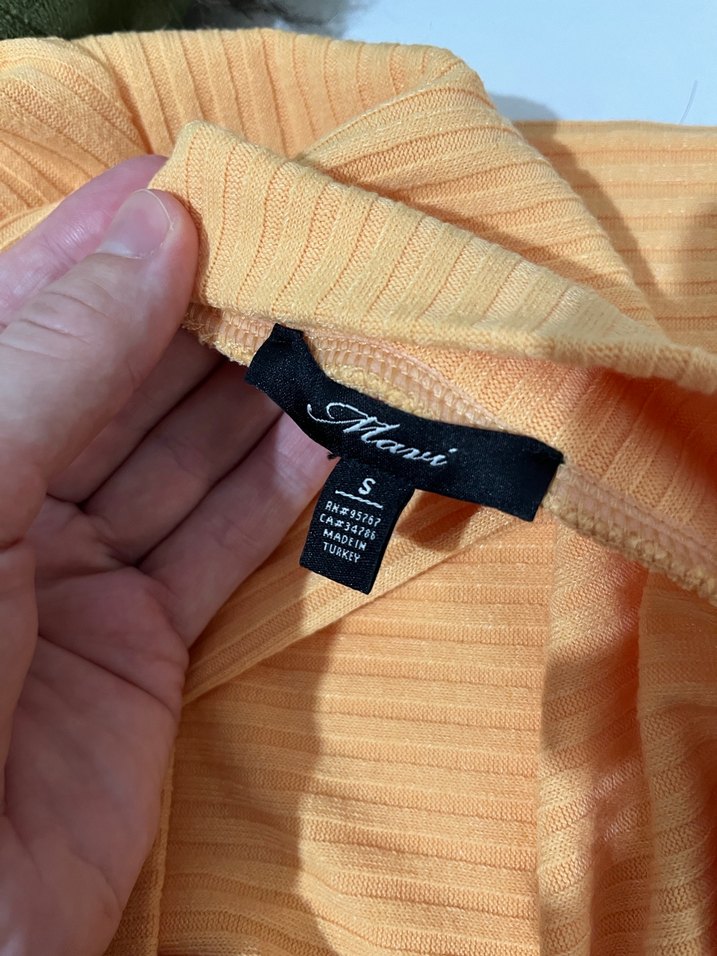 Sarı Kadın Triko Uzun Kollu Bluz - Görsel 4