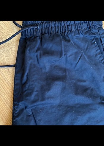 Zara Lacivert Paraşüt Kumaş erkek Rahat Kesim Pantolon - Görsel 2