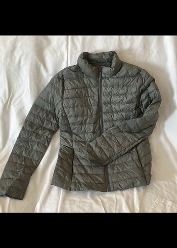 Gri Fermuarlı Kadın Spor Mont - Görsel 2