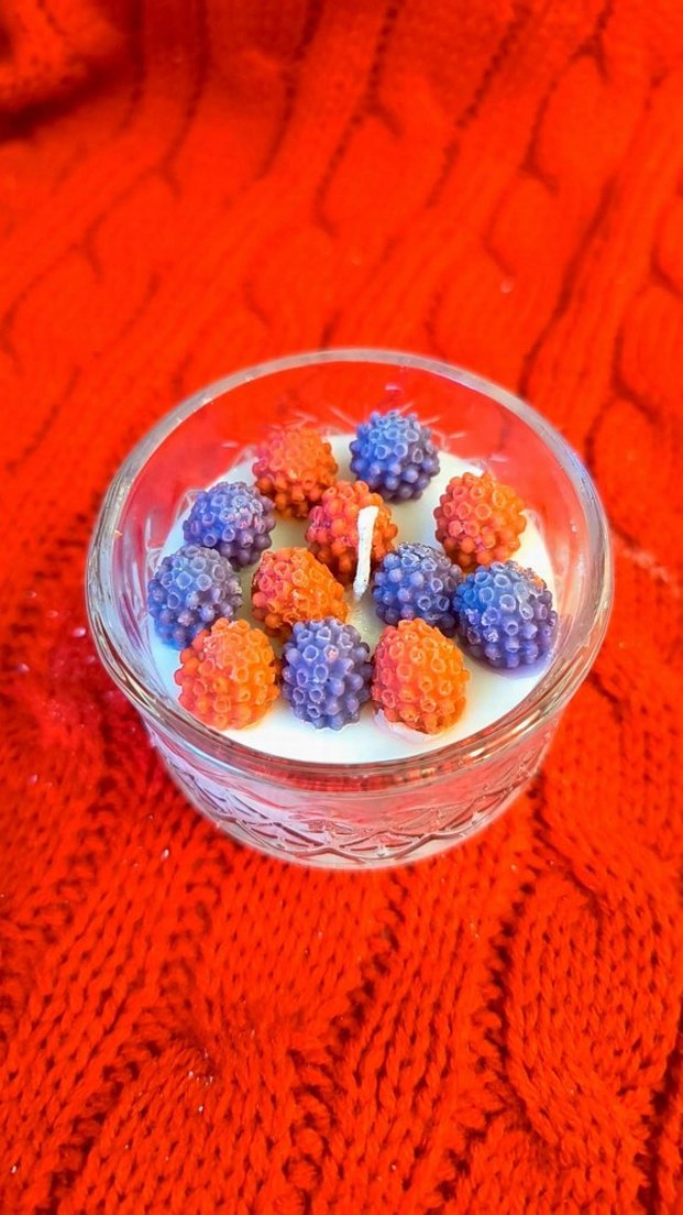 Renkli Meyve Detaylı Mum - Görsel 2