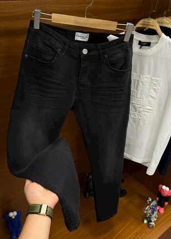 Dior Siyah Regular Fit Jean - Görsel 2