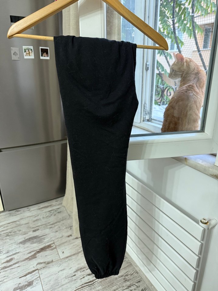 Lacivert Pamuklu Bol Kesim Eşofman - Görsel 3