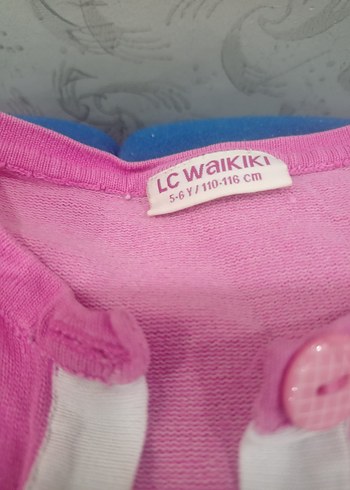 Pembe Düğmeli Kız Çocuk Hırka - Görsel 4