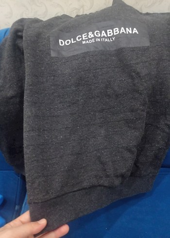 Dolce&Gabbana Gri Kapüşonlu Sweatshirt - Görsel 2