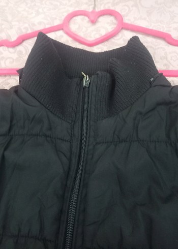 Siyah Fermuarlı Kız çocuk Kışlık Mont - Görsel 7