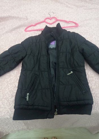 Siyah Fermuarlı Kız çocuk Kışlık Mont - Görsel 2