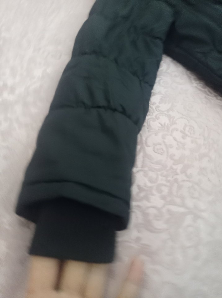 Siyah Fermuarlı Kız çocuk Kışlık Mont - Görsel 5