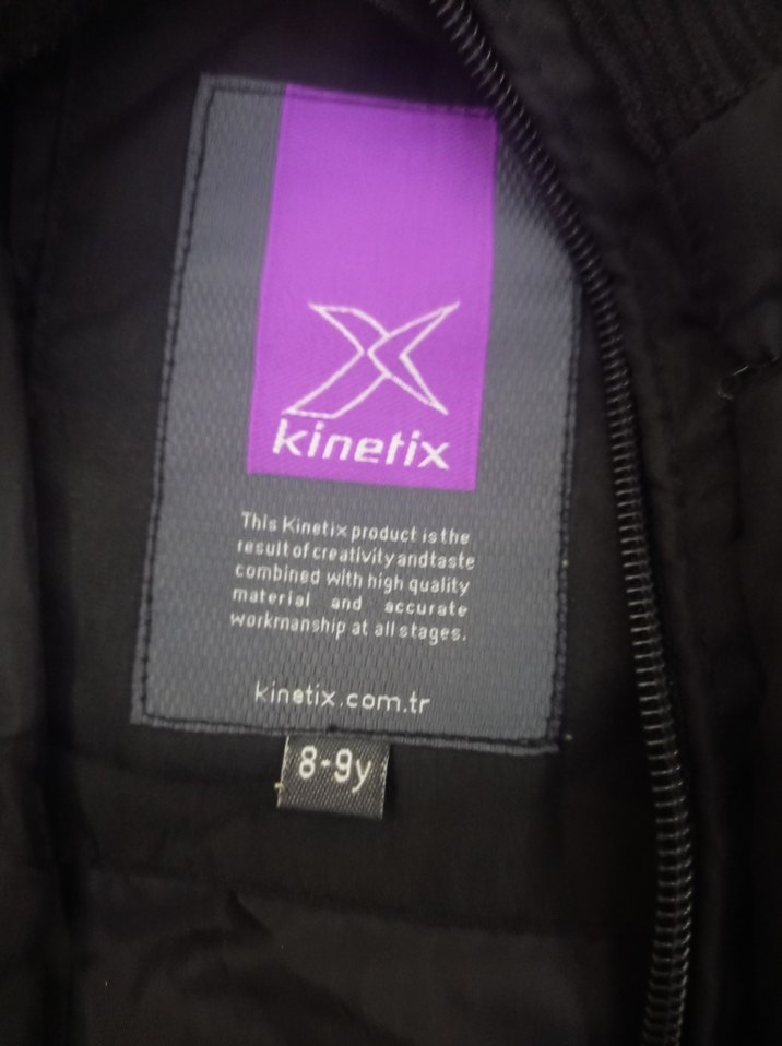 Siyah Fermuarlı Kız çocuk Kışlık Mont - Görsel 3