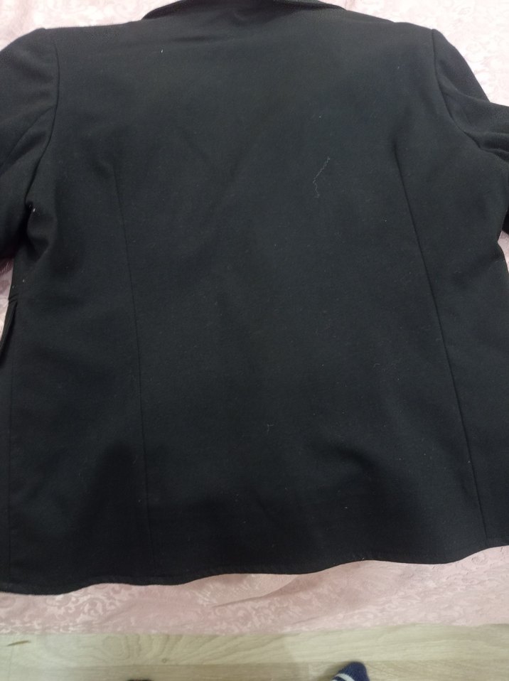 Düğmeli Siyah Kadın Blazer Ceket - Görsel 4