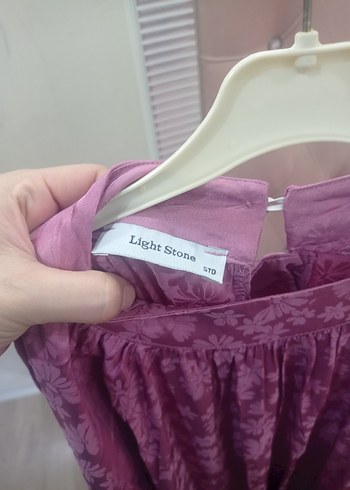 Uzun Kollu Bohem pembe Kadın Elbise - Görsel 7