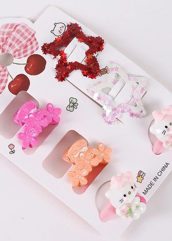 Figürlü Çoklu Kartlı Karışık Çocuk Tokaları - Görsel 2