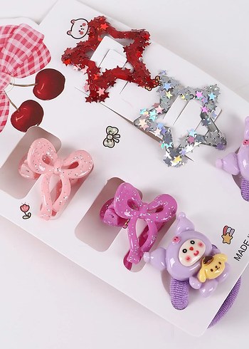 Figürlü Çoklu Kartlı Karışık Çocuk Tokaları - Görsel 2