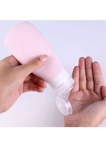 4'lü Pastel Renkli Seyahat Şişesi Seti - Görsel 3