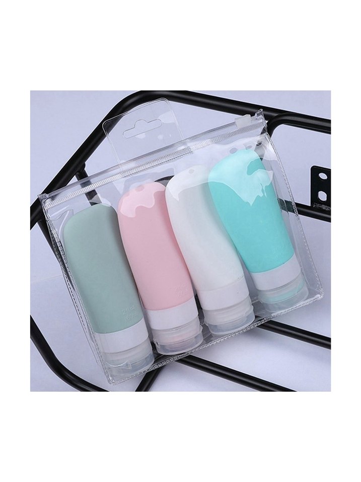 4'lü Pastel Renkli Seyahat Şişesi Seti - Görsel 2
