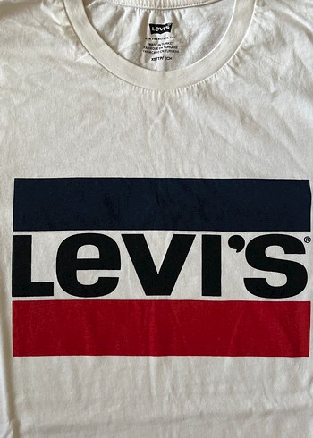 Levis Levi S Erkek Cocuk Baskili Beyaz Tisort
