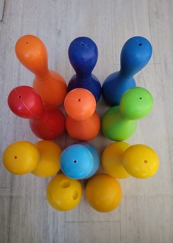 Renkli Bowling Seti Çocuk Oyuncağı - Görsel 3