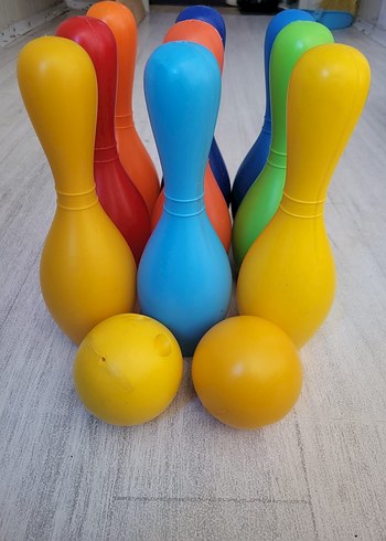 Renkli Bowling Seti Çocuk Oyuncağı - Görsel 5