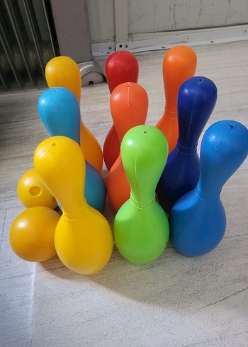 Renkli Bowling Seti Çocuk Oyuncağı - Görsel 2