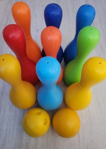 Renkli Bowling Seti Çocuk Oyuncağı - Görsel 4