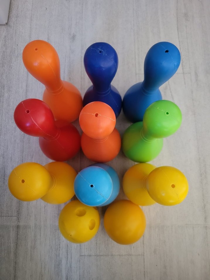 Renkli Bowling Seti Çocuk Oyuncağı - Görsel 3