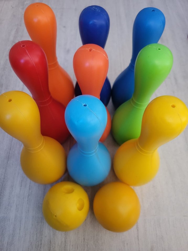 Renkli Bowling Seti Çocuk Oyuncağı - Görsel 4