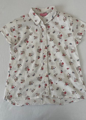 Çiçek Desenli Pamuklu Bohem çocuk Gömlek - Görsel 2