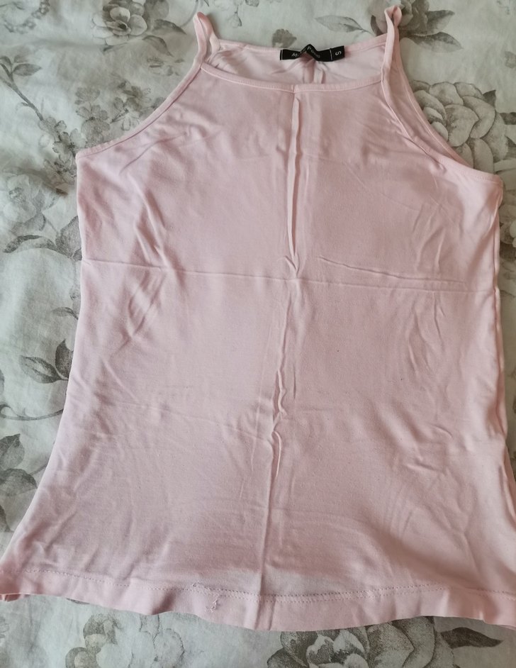 Pembe Pamuklu Rahat Kesim Kadın Atlet - Görsel 3