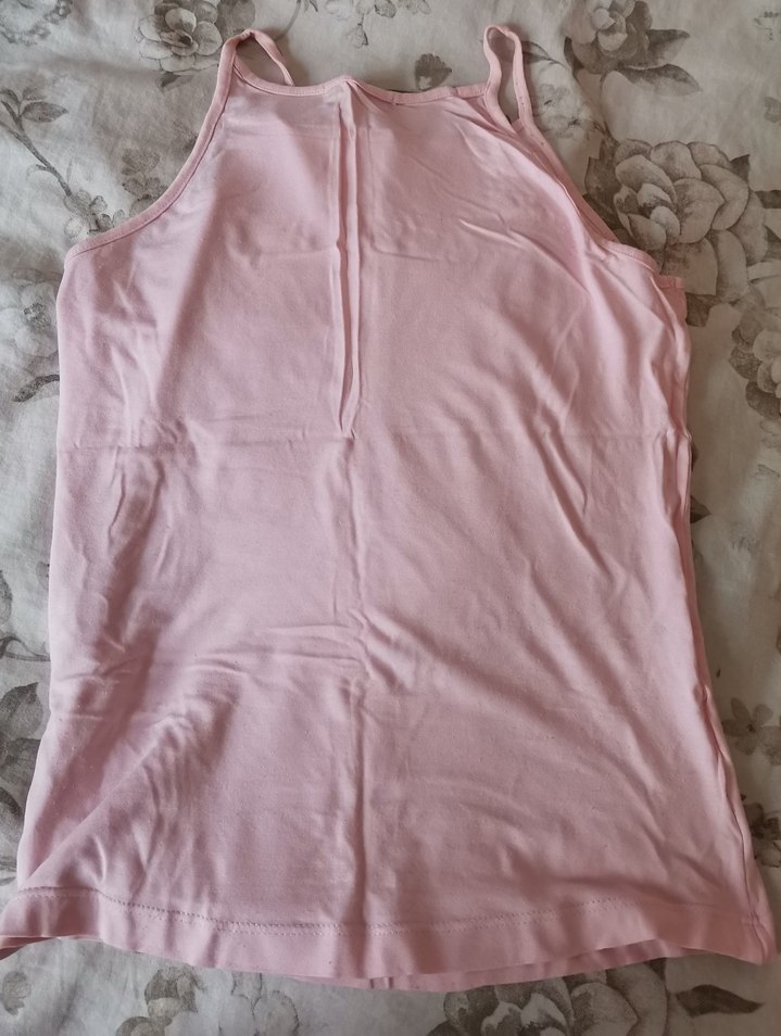 Pembe Pamuklu Rahat Kesim Kadın Atlet - Görsel 2