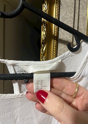 Kadın Beyaz Kısa Kollu Keten Tişört - Görsel 3