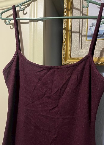 Mor İnce Askılı mini  Kadın Elbise - Görsel 3