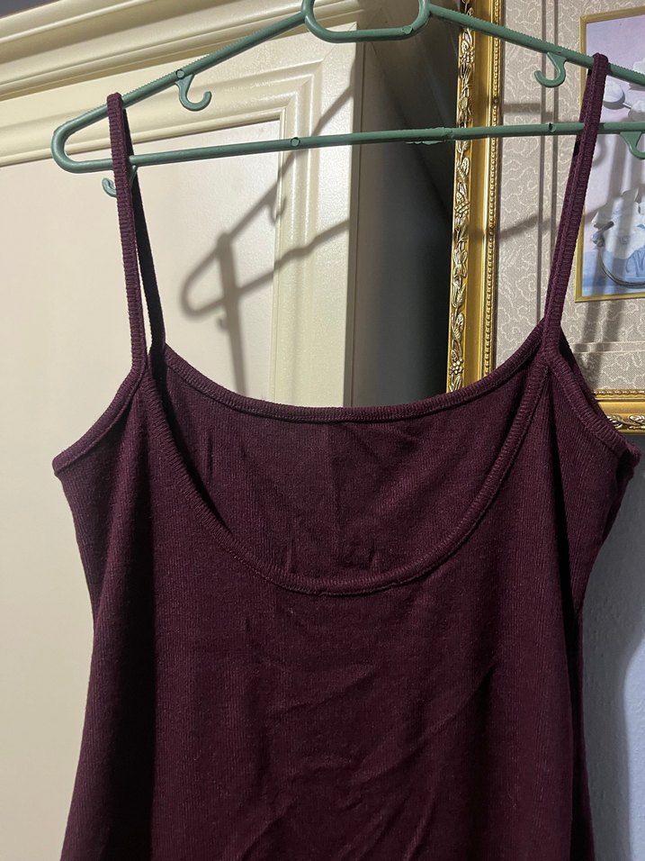 Mor İnce Askılı mini  Kadın Elbise - Görsel 5