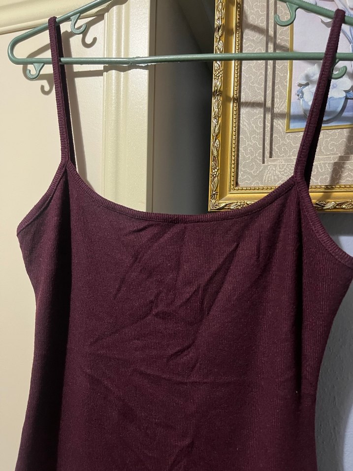 Mor İnce Askılı mini  Kadın Elbise - Görsel 3