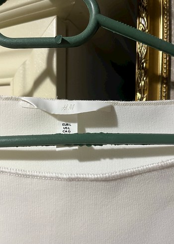Kadın Beyaz Kolsuz kayık yaka  H&M Bluz - Görsel 5