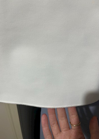 Kadın Beyaz Kolsuz kayık yaka  H&M Bluz - Görsel 4