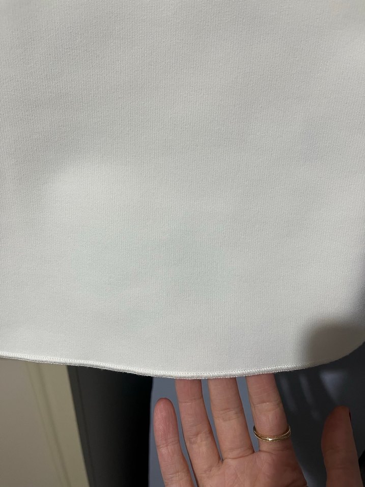 Kadın Beyaz Kolsuz kayık yaka  H&M Bluz - Görsel 4